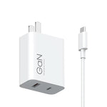 Bộ sạc nhanh thông minh cổng đôi GaN 67W 1C+1A chính hãng Xiaomi, phích cắm US, MDY-14