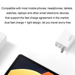Bộ sạc nhanh thông minh cổng đôi GaN 67W 1C+1A chính hãng Xiaomi, phích cắm US, MDY-14