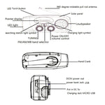 Đài radio di động sạc năng lượng mặt trời phòng chống thiên tai HanRongda HRD-902, HRD-902