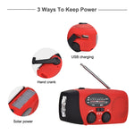 Đài radio di động sạc năng lượng mặt trời phòng chống thiên tai HanRongda HRD-902, HRD-902
