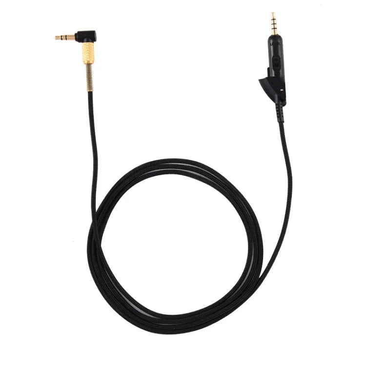 Dây cáp âm thanh thay thế bện cho tai nghe Boss QC15, ZS0017 màu đen