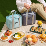 Túi giữ nhiệt di động chống thấm, túi đựng bữa ăn nhỏ, túi cơm dày bằng giấy bạc nhôm