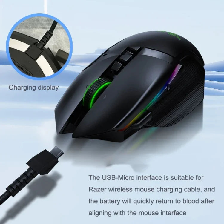Cáp sạc chuột không dây chuyên nghiệp cho Razer / Naga Viper Pro / Viper V2