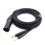 Dây cáp tai nghe cân bằng Beyer T1 (thế hệ 2/3) T5 / Amiro, kèm adapter 3.5mm+6.35mm, đầu XLR 4 lõi