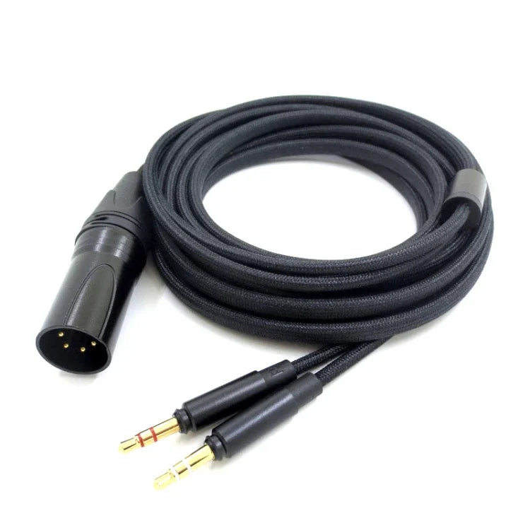 Dây cáp tai nghe cân bằng Beyer T1 (thế hệ 2/3) T5 / Amiro, kèm adapter 3.5mm+6.35mm, đầu XLR 4 lõi