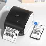 Máy in nhãn nhiệt Bluetooth Phomemo D520-BT cho nhãn vận chuyển không dây, dành cho mã vạch và địa chỉ, US, EU