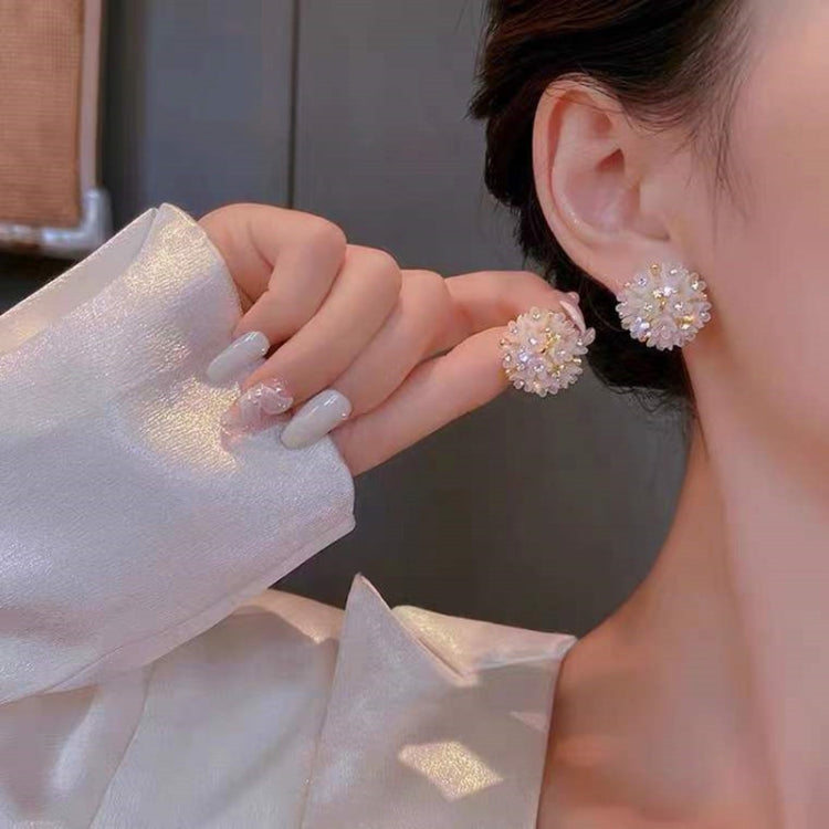 2 đôi bông tai đính hoa vòm pha lê thanh lịch