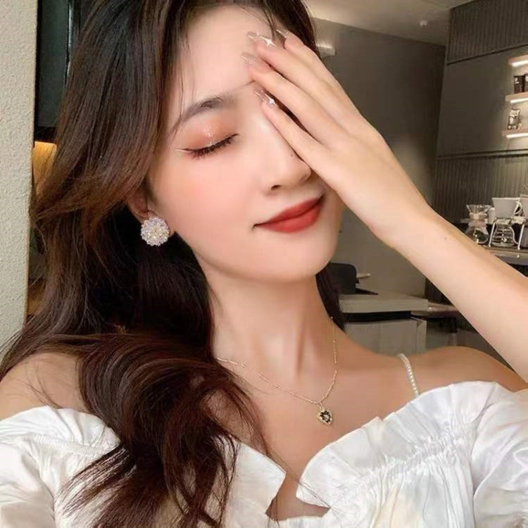 2 đôi bông tai đính hoa vòm pha lê thanh lịch