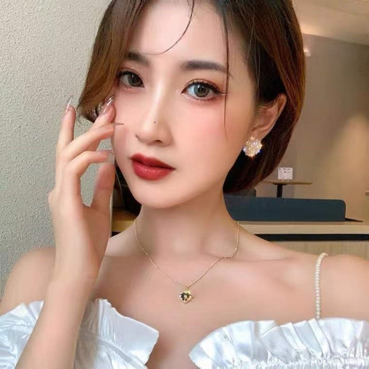 2 đôi bông tai đính hoa vòm pha lê thanh lịch