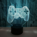 Tay cầm game 3D đèn LED màu sắc ba chiều, Đế đen cảm ứng, Đế nứt cảm ứng, Đế đen cảm ứng + điều khiển từ xa, Đế nứt cảm ứng + điều khiển từ xa