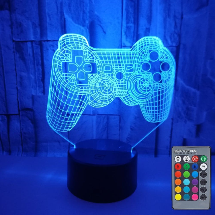 Tay cầm game 3D đèn LED màu sắc ba chiều, Đế đen cảm ứng, Đế nứt cảm ứng, Đế đen cảm ứng + điều khiển từ xa, Đế nứt cảm ứng + điều khiển từ xa