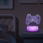 Tay cầm game 3D đèn LED màu sắc ba chiều, Đế đen cảm ứng, Đế nứt cảm ứng, Đế đen cảm ứng + điều khiển từ xa, Đế nứt cảm ứng + điều khiển từ xa