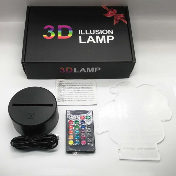 Tay cầm game 3D đèn LED màu sắc ba chiều, Đế đen cảm ứng, Đế nứt cảm ứng, Đế đen cảm ứng + điều khiển từ xa, Đế nứt cảm ứng + điều khiển từ xa