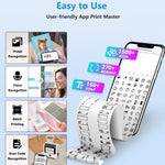 Máy in nhãn nhiệt Bluetooth cầm tay Phomemo M200 cho mã QR, M200