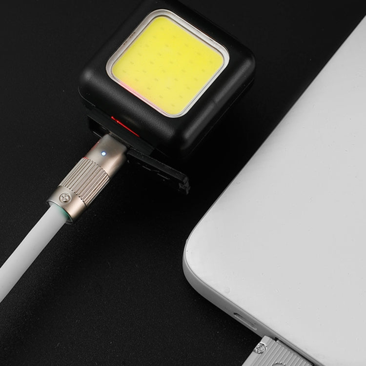 Đèn xe đạp mini COB, đèn xe đạp leo núi sạc USB chống nước MTB, đèn pha trắng, đèn hậu đỏ, đèn pha trắng + đèn hậu đỏ