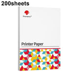 Giấy in nhiệt 200 tờ cho Phomemo M08F, tương thích với MR.IN Brother Pocket Jet / MT800, giấy nhiệt A4, giấy nhiệt gấp A4, giấy nhiệt Letter, giấy nhiệt gấp Letter