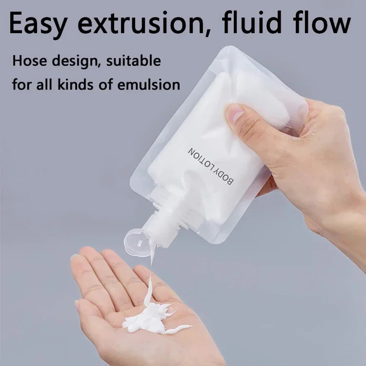 Bộ 20 túi đựng kem dưỡng, dầu gội có thể nạp lại, túi bóp rỗng du lịch, 30ml, 50ml, 100ml