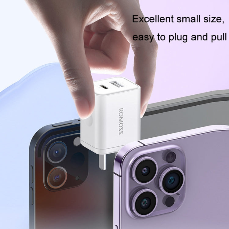 Bộ sạc nhanh ROMOSS PD20W cho Apple/Huawei và Xiaomi, phích cắm CN, cổng đơn
