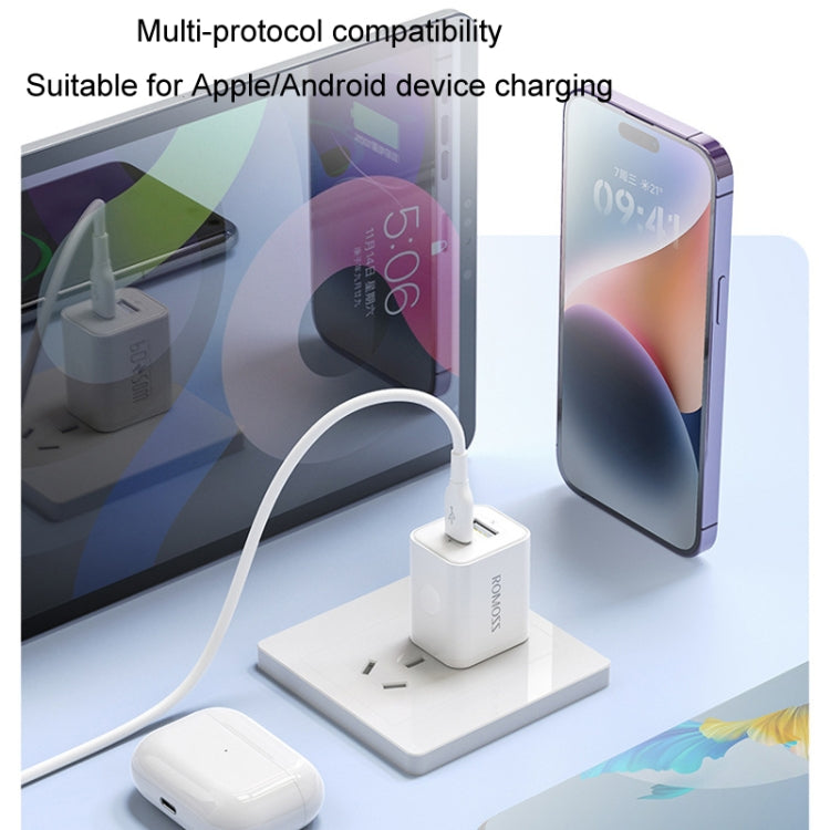 Bộ sạc nhanh ROMOSS PD20W cho Apple/Huawei và Xiaomi, phích cắm CN, cổng đơn