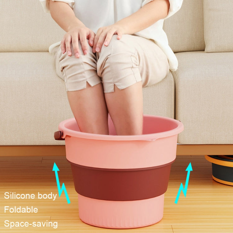 Xô nhựa gấp dày 10L cỡ trung, xô di động ngoài trời, thùng câu cá, thùng rửa xe du lịch, cỡ trung 10L