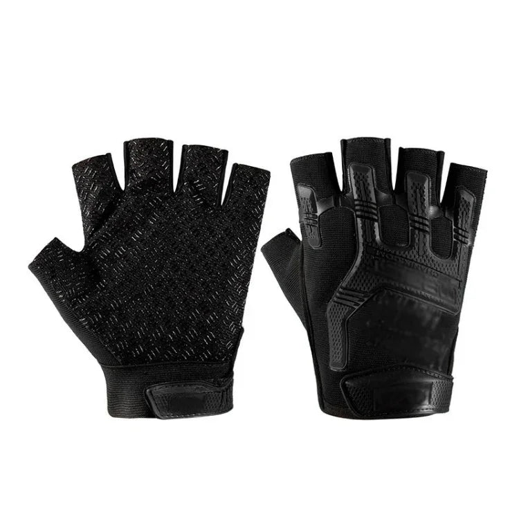 Găng tay nửa ngón thể thao ngoài trời chống trượt silicone bảo vệ, mã miễn phí