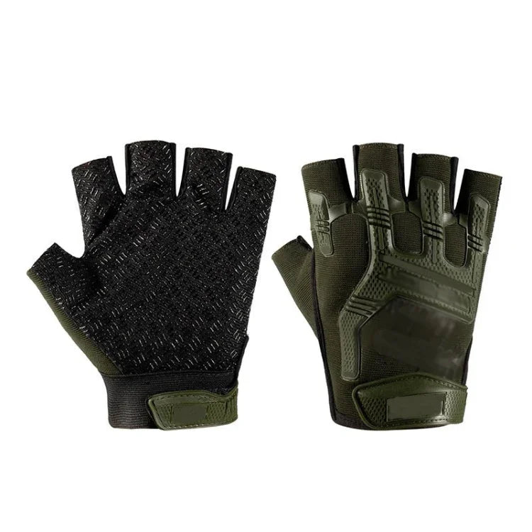 Găng tay nửa ngón thể thao ngoài trời chống trượt silicone bảo vệ, mã miễn phí