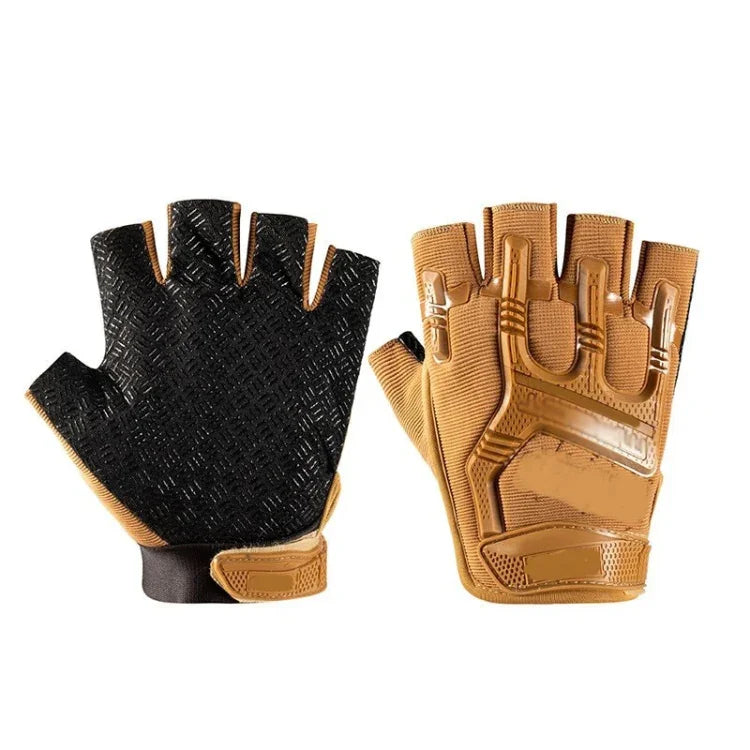Găng tay nửa ngón thể thao ngoài trời chống trượt silicone bảo vệ, mã miễn phí