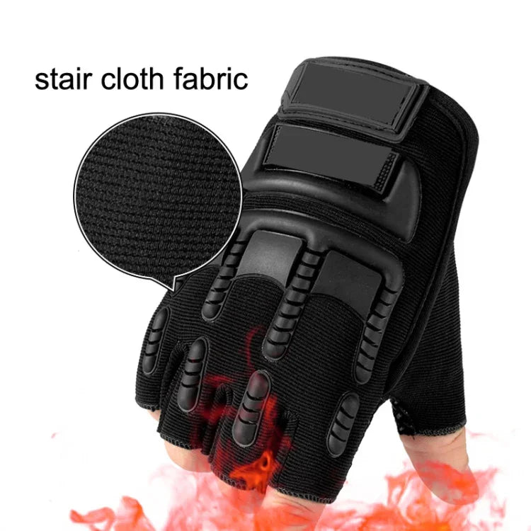 Găng tay nửa ngón thể thao ngoài trời chống trượt silicone bảo vệ, mã miễn phí