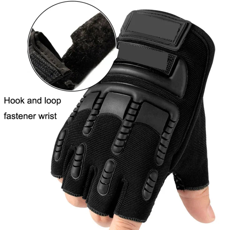Găng tay nửa ngón thể thao ngoài trời chống trượt silicone bảo vệ, mã miễn phí