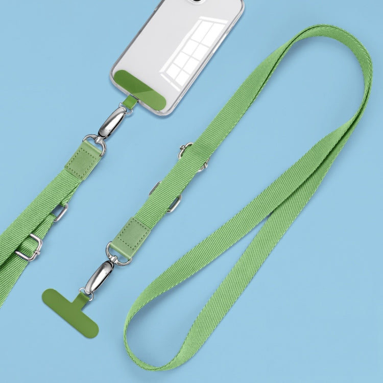 Dây đeo messenger điện thoại có thể điều chỉnh, dây đeo cổ rộng, màu xanh matcha, xanh ngọc, tím đậm, cam, bạc, đen cổ điển