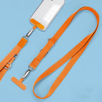 Dây đeo messenger điện thoại có thể điều chỉnh, dây đeo cổ rộng, màu xanh matcha, xanh ngọc, tím đậm, cam, bạc, đen cổ điển