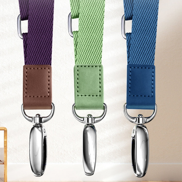 Dây đeo messenger điện thoại có thể điều chỉnh, dây đeo cổ rộng, màu xanh matcha, xanh ngọc, tím đậm, cam, bạc, đen cổ điển