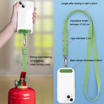 Dây đeo messenger điện thoại có thể điều chỉnh, dây đeo cổ rộng, màu xanh matcha, xanh ngọc, tím đậm, cam, bạc, đen cổ điển