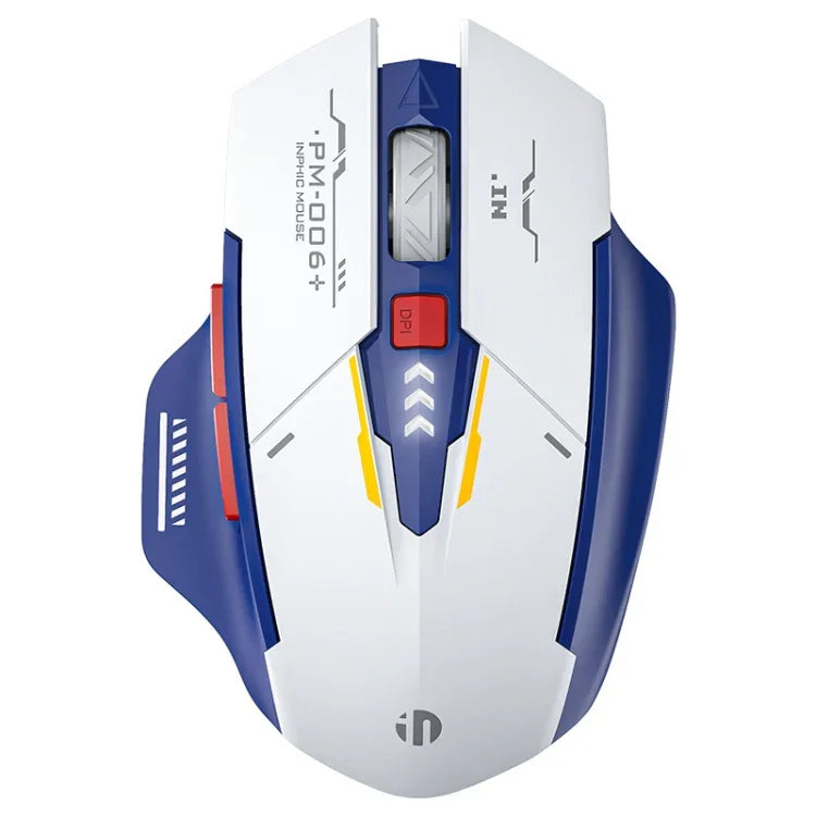 Chuột không dây sạc Inphic F9 Mecha chơi game văn phòng, F9 Mecha