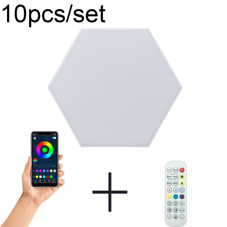 Đèn lục giác RGB Symphony DIY đèn tường tạo không gian cạnh giường, Đèn tổ ong thông minh, Bộ 10 cái, Bộ 12 cái