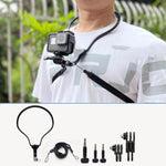 Dây đeo cổ máy ảnh TUYU, giá đỡ điện thoại gắn ngực cho quay video/POV, các phiên bản: tiêu chuẩn (đen), tiêu chuẩn (xanh), có kẹp điện thoại (đen), có kẹp điện thoại (xanh), quay dọc (đen), quay dọc (xanh), quay dọc + kẹp điện thoại (đen)