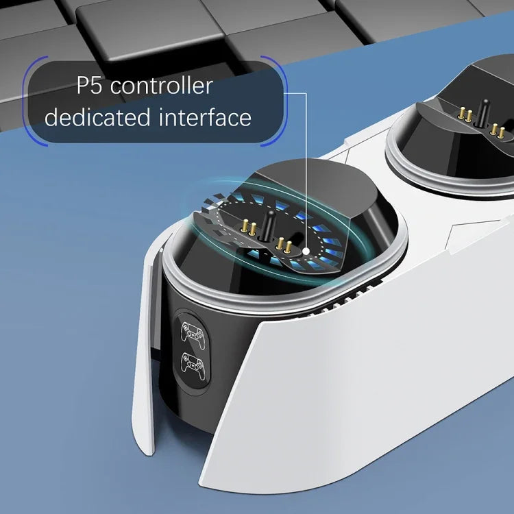 Dock sạc đôi tiếp xúc tay cầm game PS5