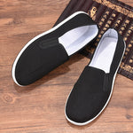 Giày vải slip-on thoáng khí nam mùa xuân hè, giày làm việc chống trượt, size 35 đến 45