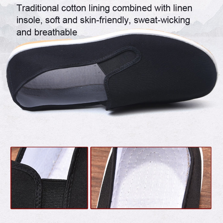 Giày vải slip-on thoáng khí nam mùa xuân hè, giày làm việc chống trượt, size 35 đến 45