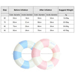 Phao bơi trẻ em dày dặn cho thể thao nước ngoài trời, 60cm, 70cm, 80cm, 90cm, 90cm có tay cầm