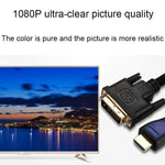 Cáp HDMI 3m Sang DVI 24+1P 1080P Hai Chiều HD Dùng Kết Nối Máy Tính Với Màn Hình, HDMI Sang DVI