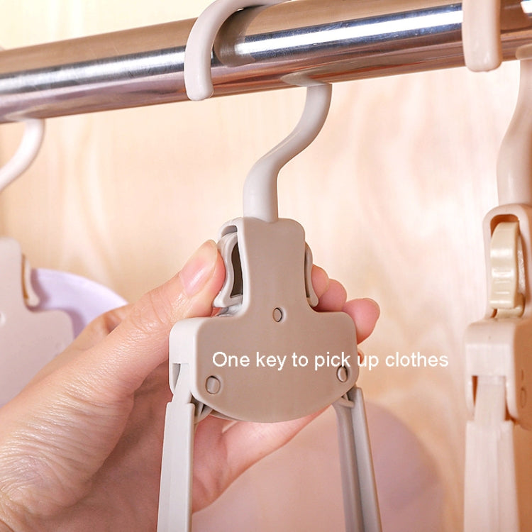 Móc treo quần áo du lịch gấp bằng nhựa, vai rộng, giá phơi không để lại vết