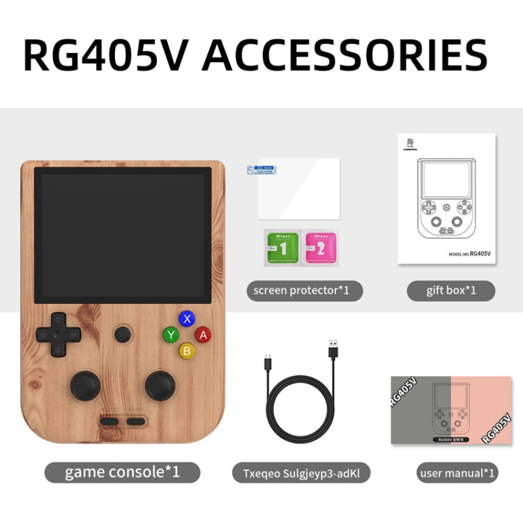 Máy chơi game cầm tay ANBERNIC RG405V 4+256G 10000 trò chơi, màn hình IPS 4 inch, hệ điều hành Android 12, chip T618 64-bit, 4+256G