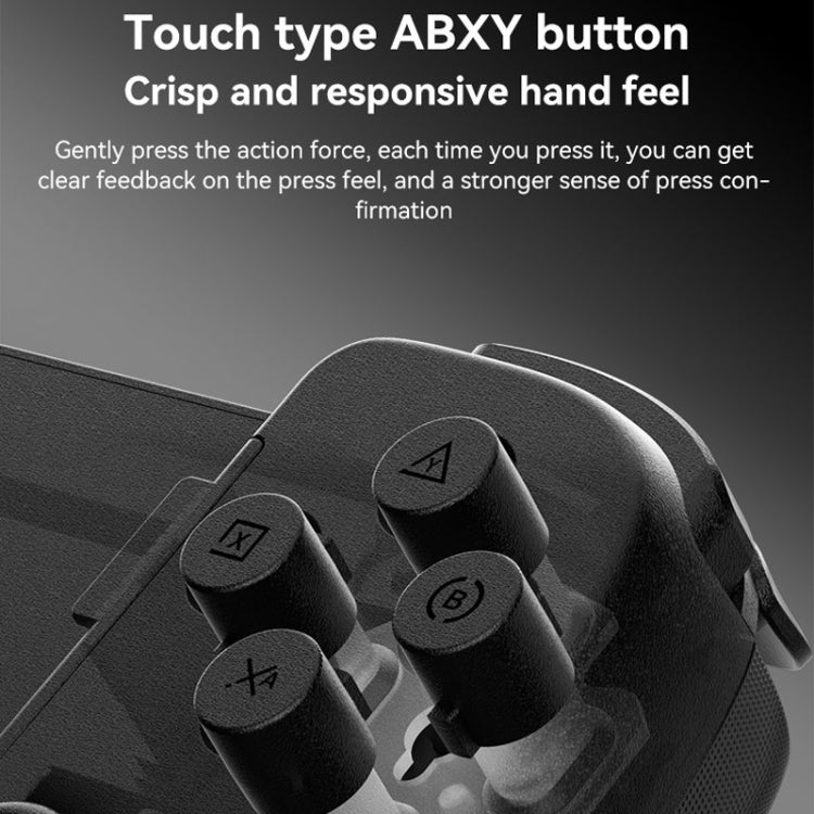 Tay cầm chơi game Bluetooth D6 thu gọn cảm biến sáu trục Hall kép cho Android/iPhone/Switch, D6 Đen, D6 Trắng Đen, D6 Trắng Đỏ
