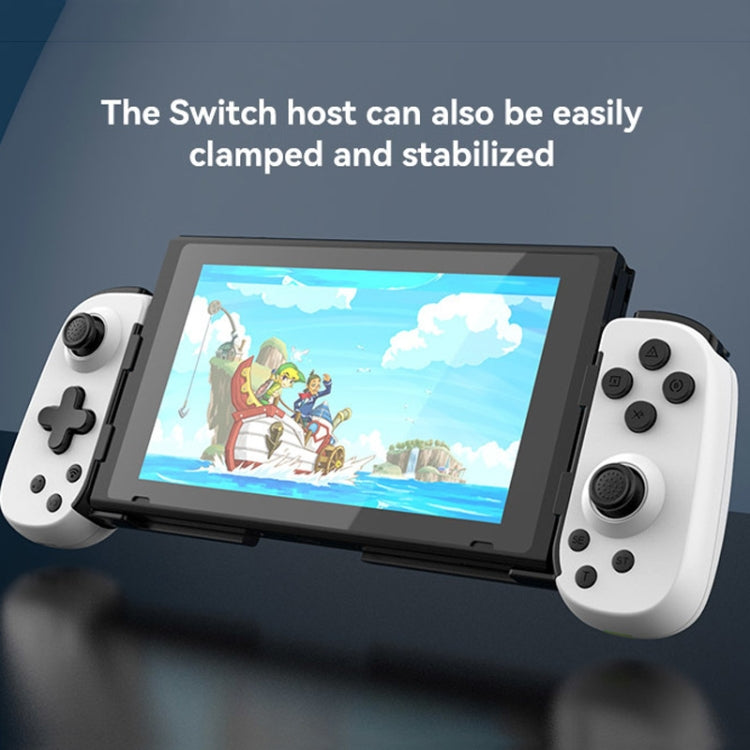 Tay cầm chơi game Bluetooth D6 thu gọn cảm biến sáu trục Hall kép cho Android/iPhone/Switch, D6 Đen, D6 Trắng Đen, D6 Trắng Đỏ