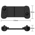 D6  Bluetooth Retractable Gamepad Dual Hall Six-Axis Somatosensory For Android/IPhone /Switch, D6 Black, D6 White Black, D6 White Red