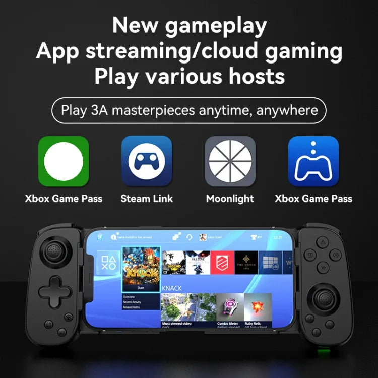 D6  Bluetooth Retractable Gamepad Dual Hall Six-Axis Somatosensory For Android/IPhone /Switch, D6 Black, D6 White Black, D6 White Red