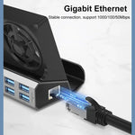 Đế sạc 100W PD đa chức năng USB 3.0 cho máy chơi game ASUS ROG Ally, 5 trong 1, 6 trong 1, 9 trong 1, 10 trong 1