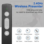 Bút lật trang laser PPT không dây USB đa chức năng 2.4GHz Bút con trỏ laser điện tử, K200