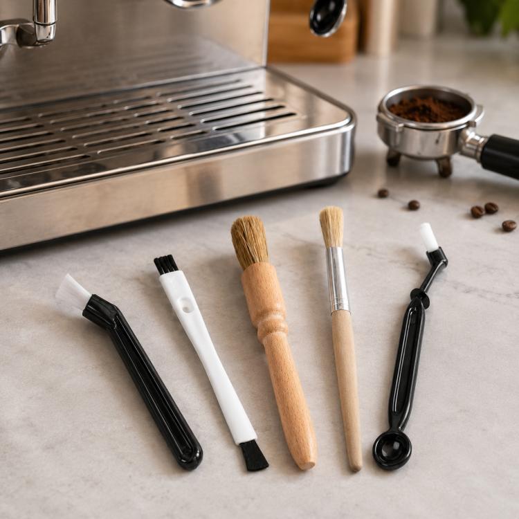 Bộ vệ sinh máy pha cà phê, chổi xay cà phê, loại 5 trong 1 A, 4 trong 1 B, 3 trong 1 C, 4 trong 1 D, 4 trong 1 E, 4 trong 1 F, 14 trong 1 G, 4 trong 1 H